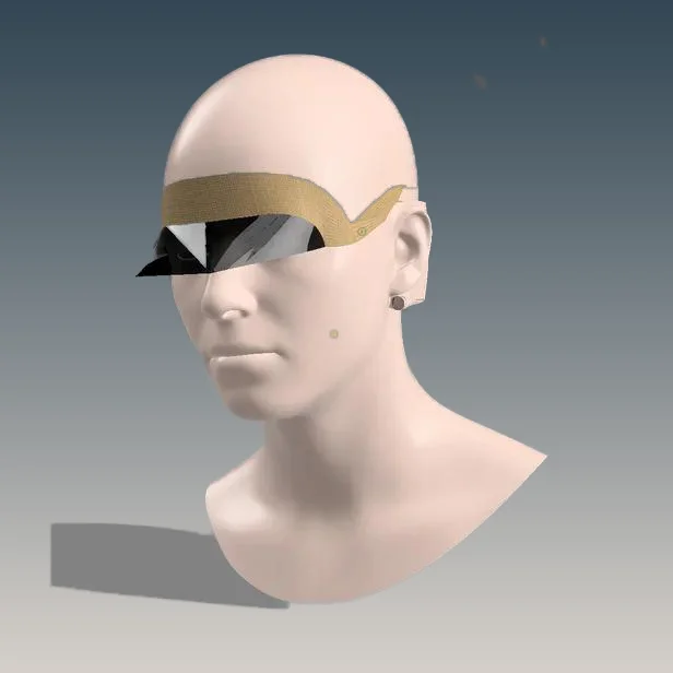 Travel Visor - Front View with Navigation