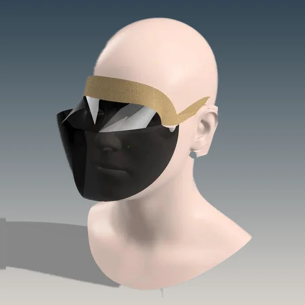 Travel Visor - On Head Side View