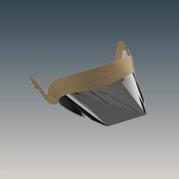 Travel Visor - On Head Front View